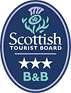 Colryn Bed & Breakfast Oban is graded as a 3 star Bed & Breakfast by the Scottish Tourist Board