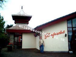 Glenfarclas Distillery outside with Peter Bray at the Scotch Whisky Trail Shop